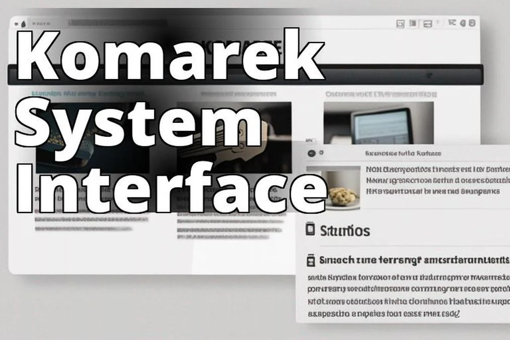 The featured image for this article should be a screenshot of the Komarek system's interface or a co